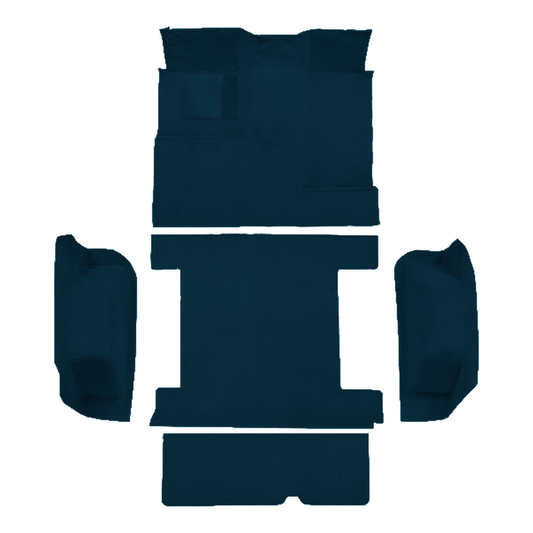 1977 Ford Bronco Complete with Tailgate Lock Cutpile Molded Replacement Carpet Kit - 5-Piece - product image