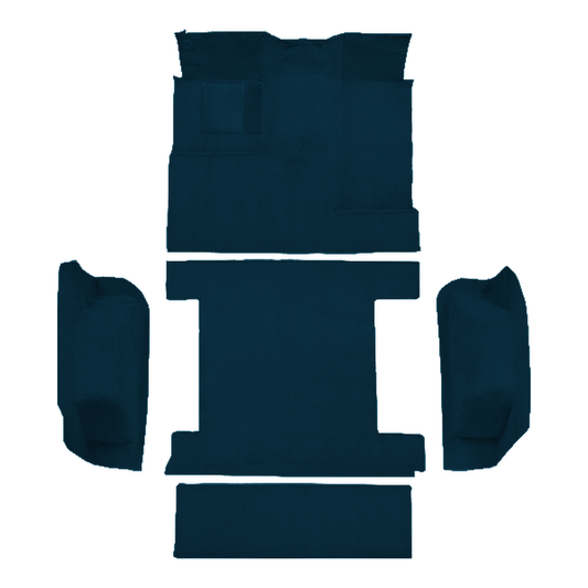 1977 Ford Bronco Complete without Tailgate Lock Cutpile Molded Replacement Carpet Kit - 5-Piece - product image