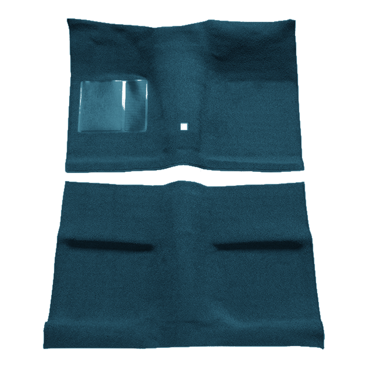 1964 Ford Mustang Coupe with Shifter Hole Nylon Molded Replacement Carpet Kit - 2-Piece - product image