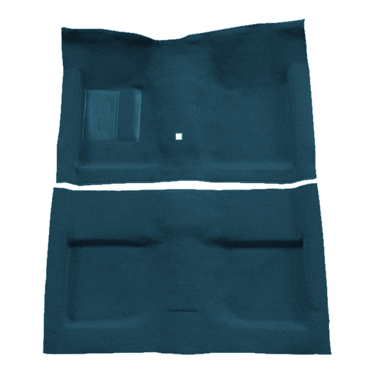 1964 Ford Mustang Convertible with Shifter Hole Nylon Molded Replacement Carpet Kit - 2-Piece - product image