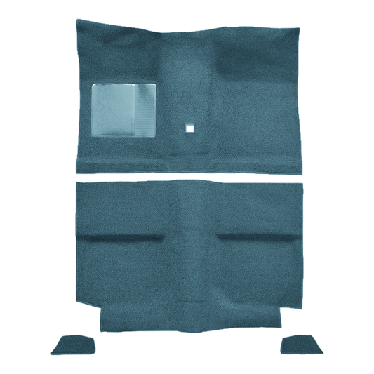 1964 Ford Mustang FB w/o Folddowns w/ Shifter Hole Pass Area Nylon Replacement Carpet Kit - 4-Piece - product image