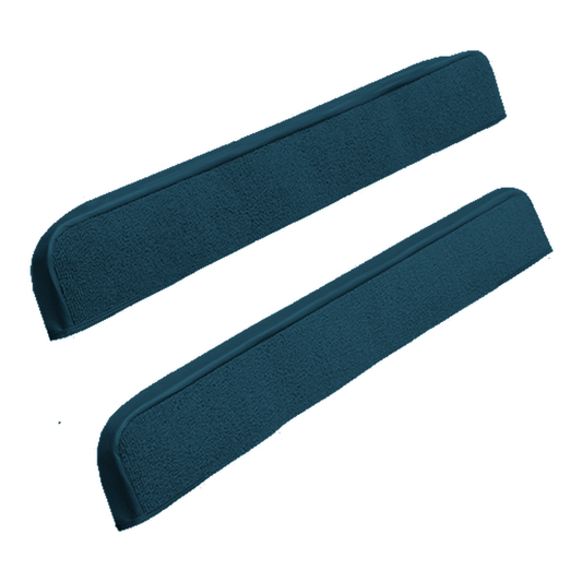 1971-1973 Ford Mustang Door Panel Inserts with Binding Nylon Replacement Carpet Kit - 2-Piece - product image