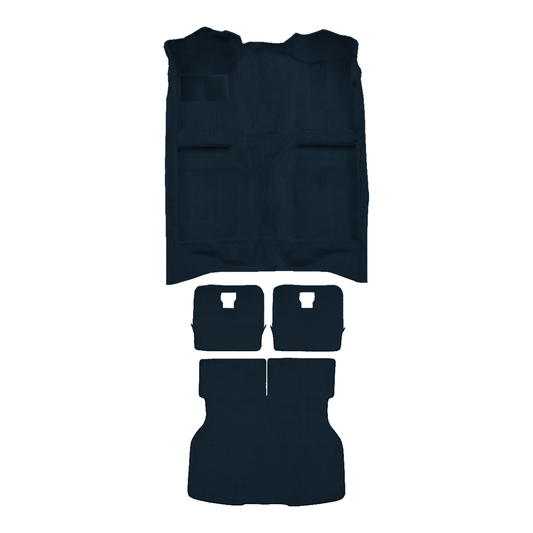 1984-1986 Ford Mustang Hatchback Complete Cutpile Molded Replacement Carpet Kit - 4-Piece - product image