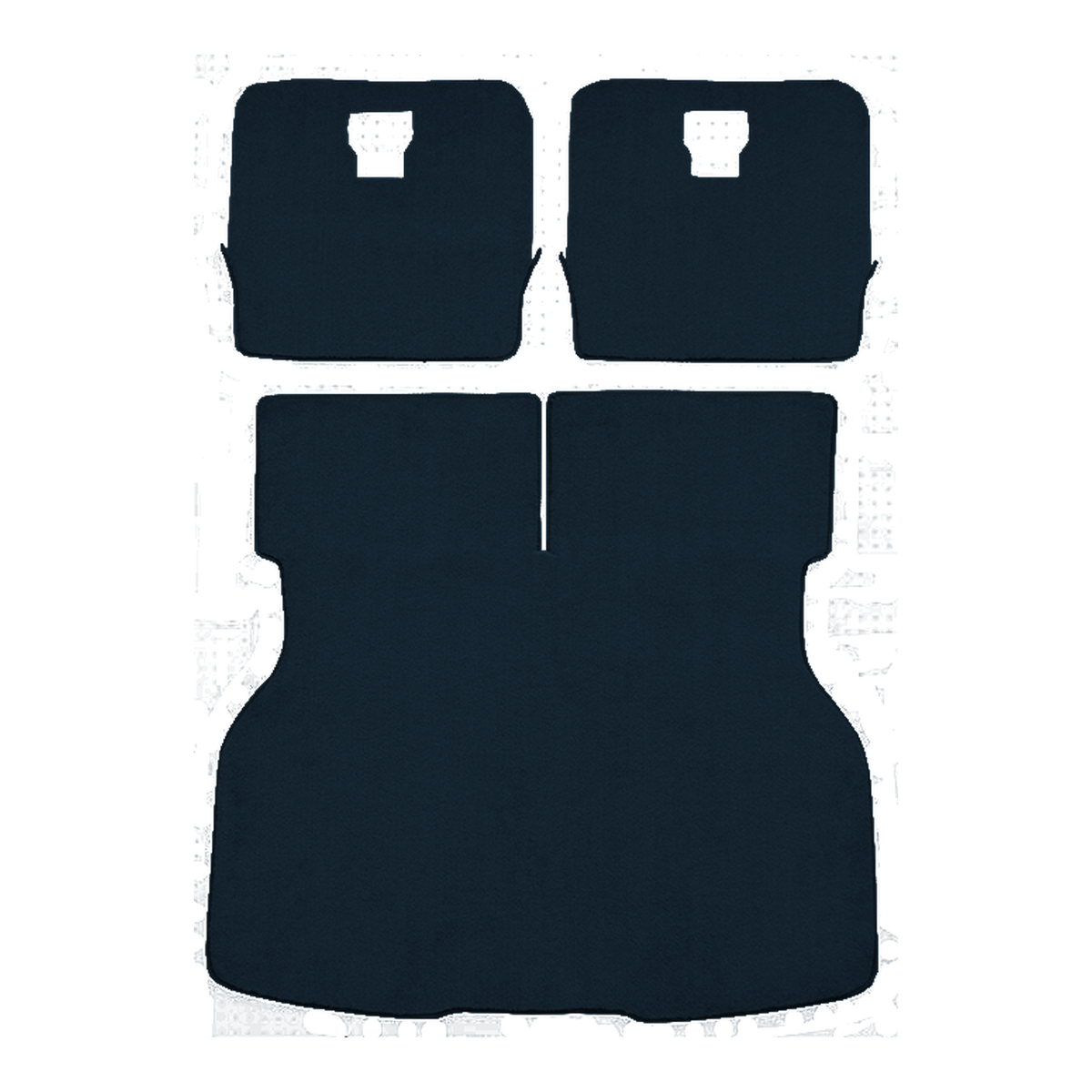 1983-1986 Ford Mustang Hatchback Cargo Area Cutpile Replacement Carpet Kit - 3-Piece - product image