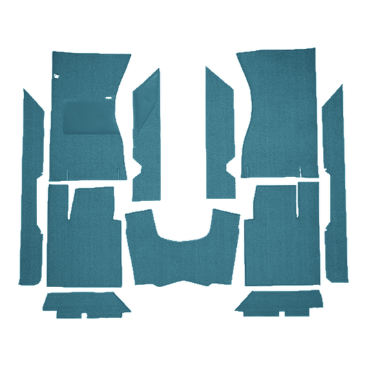 1961-1963 Ford Thunderbird Hardtop/Convertible Loop Replacement Carpet Kit - 11-Piece - product image