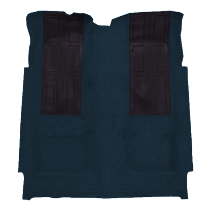 1972-1973 Ford Torino GT w/ 2 Dark Blue Inserts 2DR Auto Loop Molded Replacement Carpet Kit - 1-Piece - product image