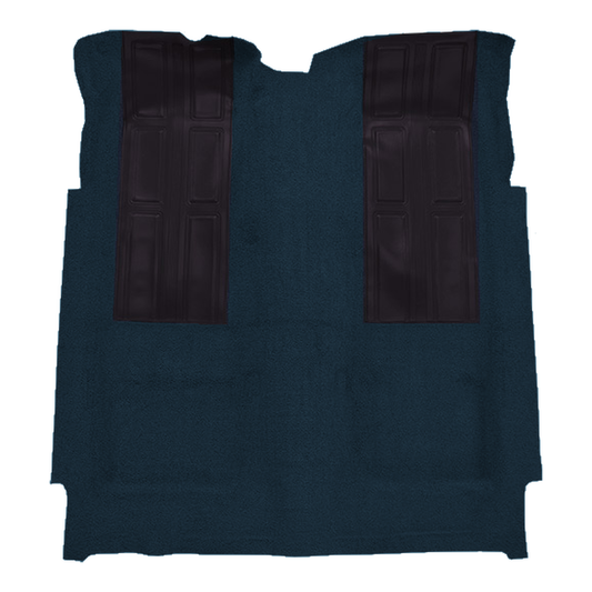 1972-1973 Ford Torino GT w/ 2 Dark Blue Inserts 2DR Auto Loop Molded Replacement Carpet Kit - 1-Piece - product image