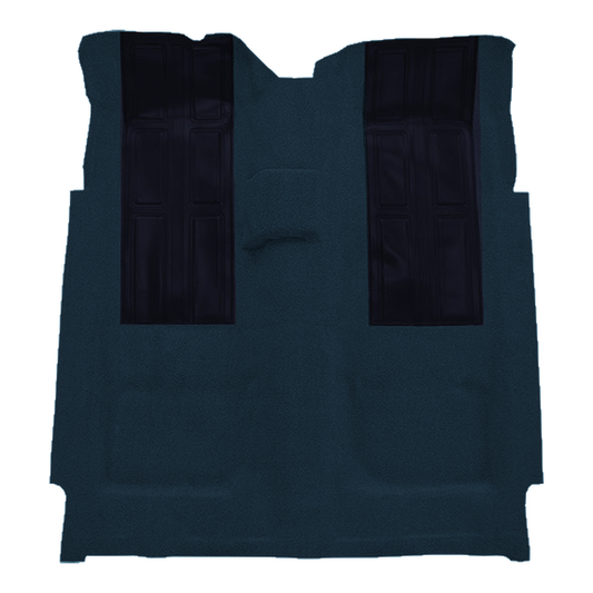 1972-1973 Ford Torino GT w/ 2 Dark Blue Inserts 2DR 4spd Loop Molded Replacement Carpet Kit - 1-Piece - product image
