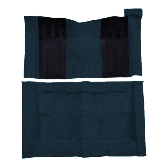 1969-1971 Ford Torino GT 2DR HT/FB Auto w/ 2 Dk Blue Ins Loop Molded Replacement Carpet Kit - 2-Piece - product image