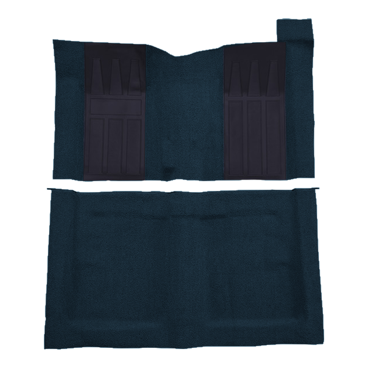 1969 Ford Torino GT 2DR HT/FB 4spd w/ 2 Dark Blue Ins Loop Molded Replacement Carpet Kit - 2-Piece - product image