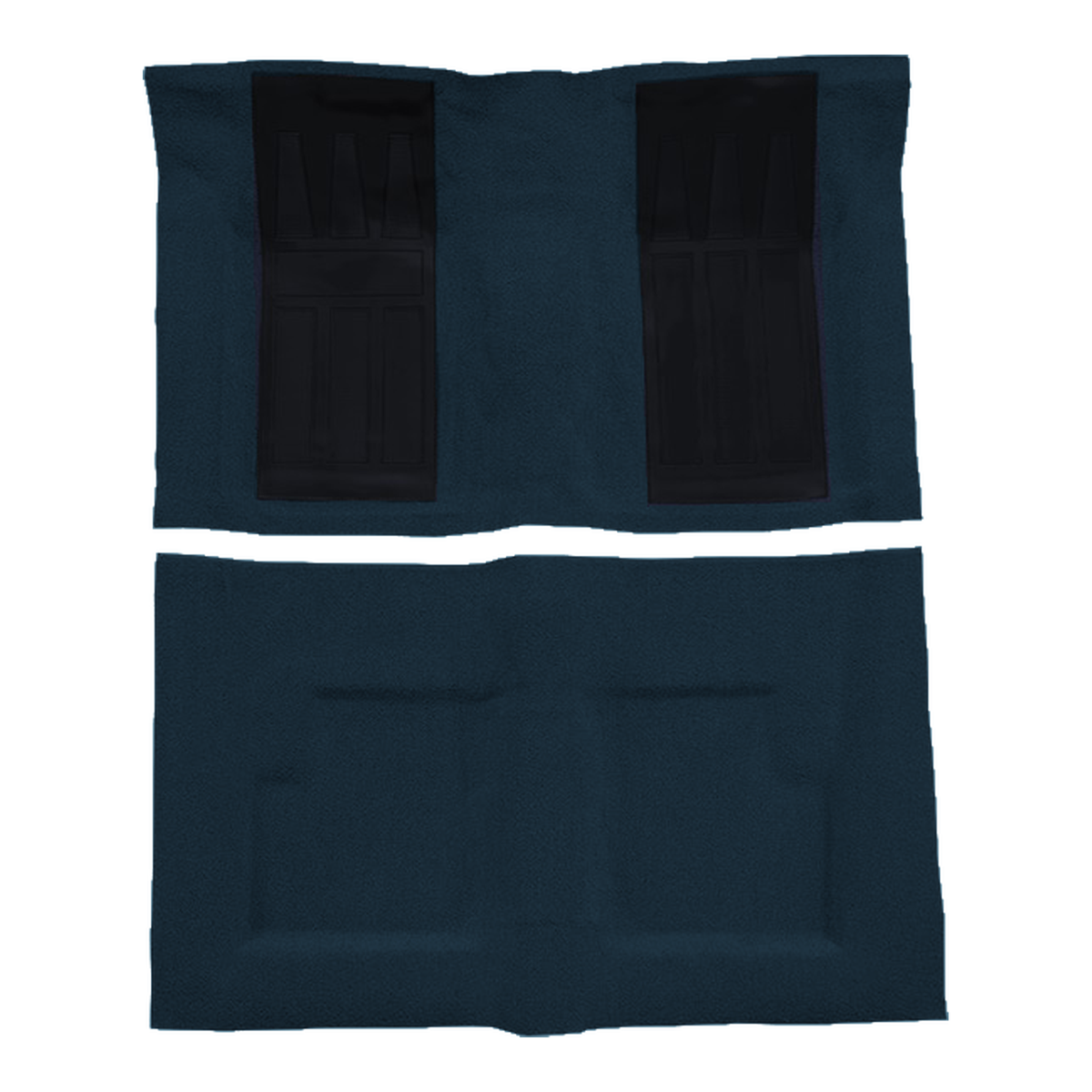 1969-1971 Ford Torino GT 2DR Conv Auto w/ 2 Dark Blue Ins Loop Molded Replacement Carpet Kit - 2-Piece - product image