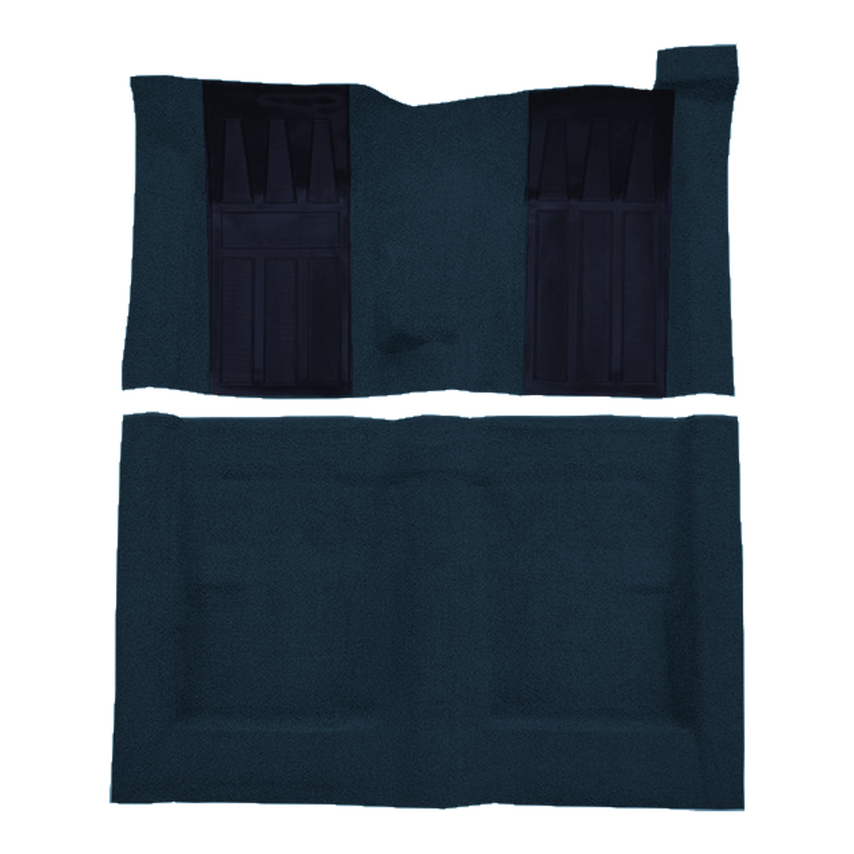 1970-1971 Ford Torino GT 2DR HT/FB 4spd w/ 2 Dk Blue Ins Loop Molded Replacement Carpet Kit - 2-Piece - product image