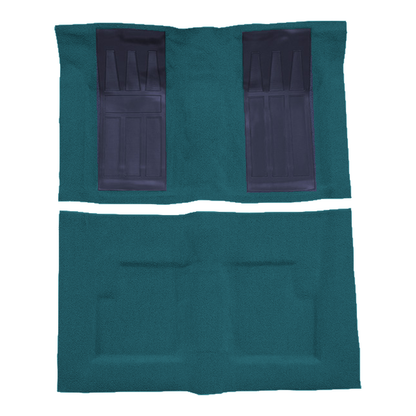 1971 Ford Torino GT 2DR Conv Auto w/ 2 Bright Blue Ins Loop Molded Replacement Carpet Kit - 2-Piece - product image