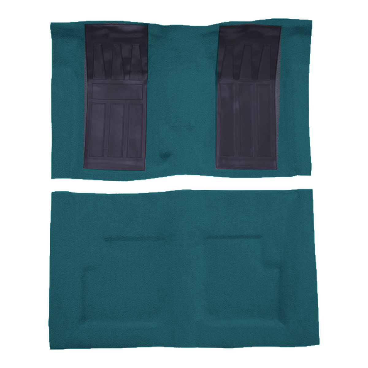 1971 Ford Torino GT 2DR Conv 4spd w/ 2 Bright Blue Ins Loop Molded Replacement Carpet Kit - 2-Piece - product image