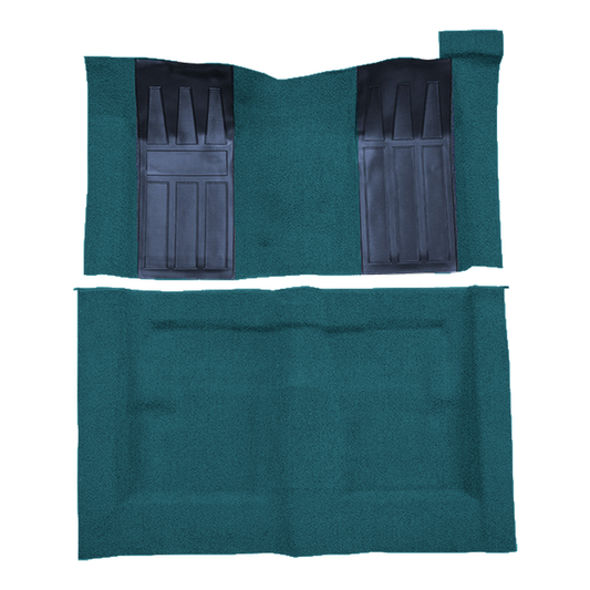 1971 Ford Torino GT 2DR HT/FB Auto w/ 2 Bright Blue Ins Loop Molded Replacement Carpet Kit - 2-Piece - product image