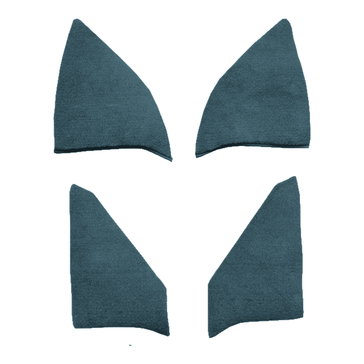1987 GMC R2500 Reg Cab Inserts without Cardboard Kick Panel Cutpile Replacement Carpet Kit - 4-Piece - product image