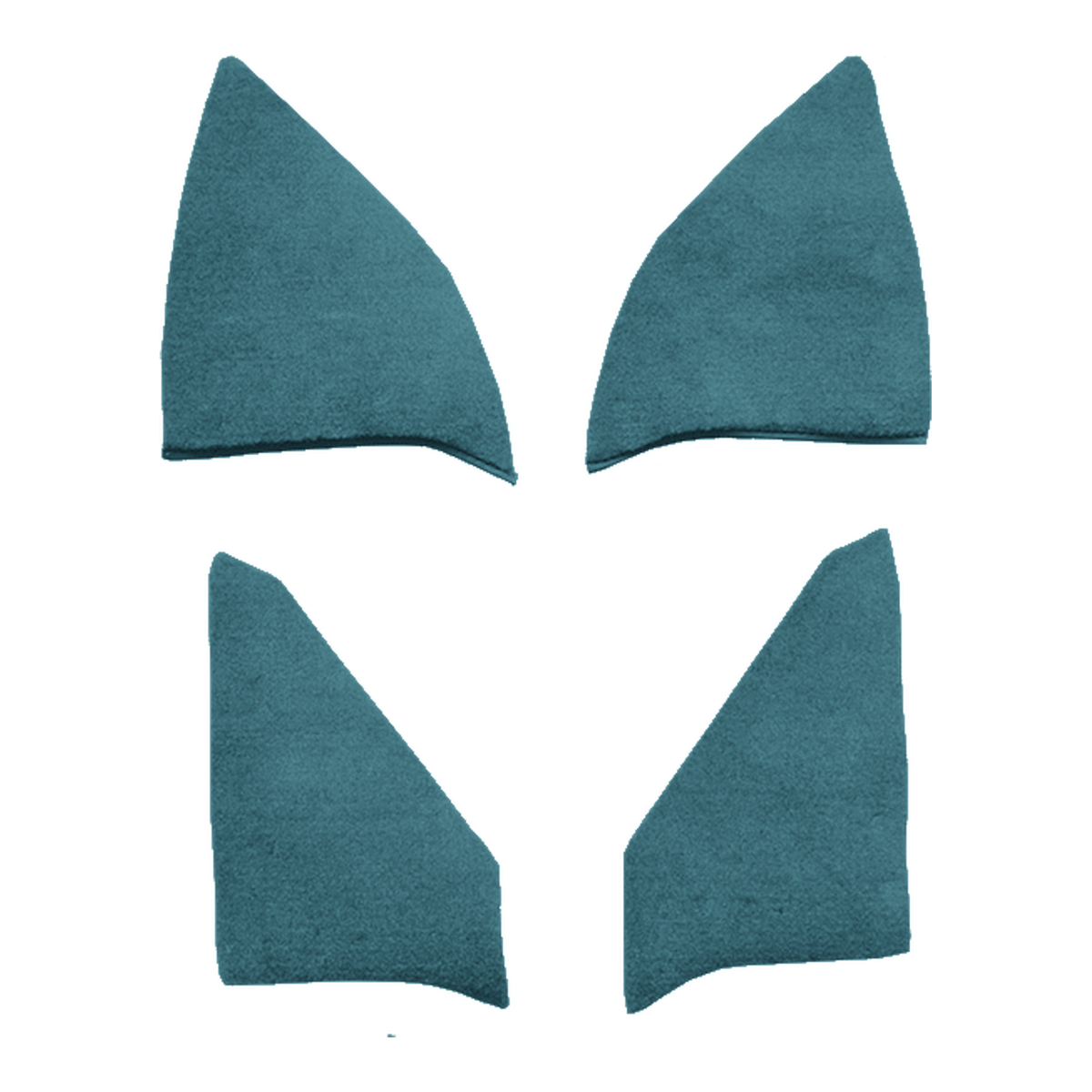 1974 GMC C15/C1500 Pickup Kick Panel Inserts w/o Cardboard Cutpile Replacement Carpet Kit - 4-Piece - product image