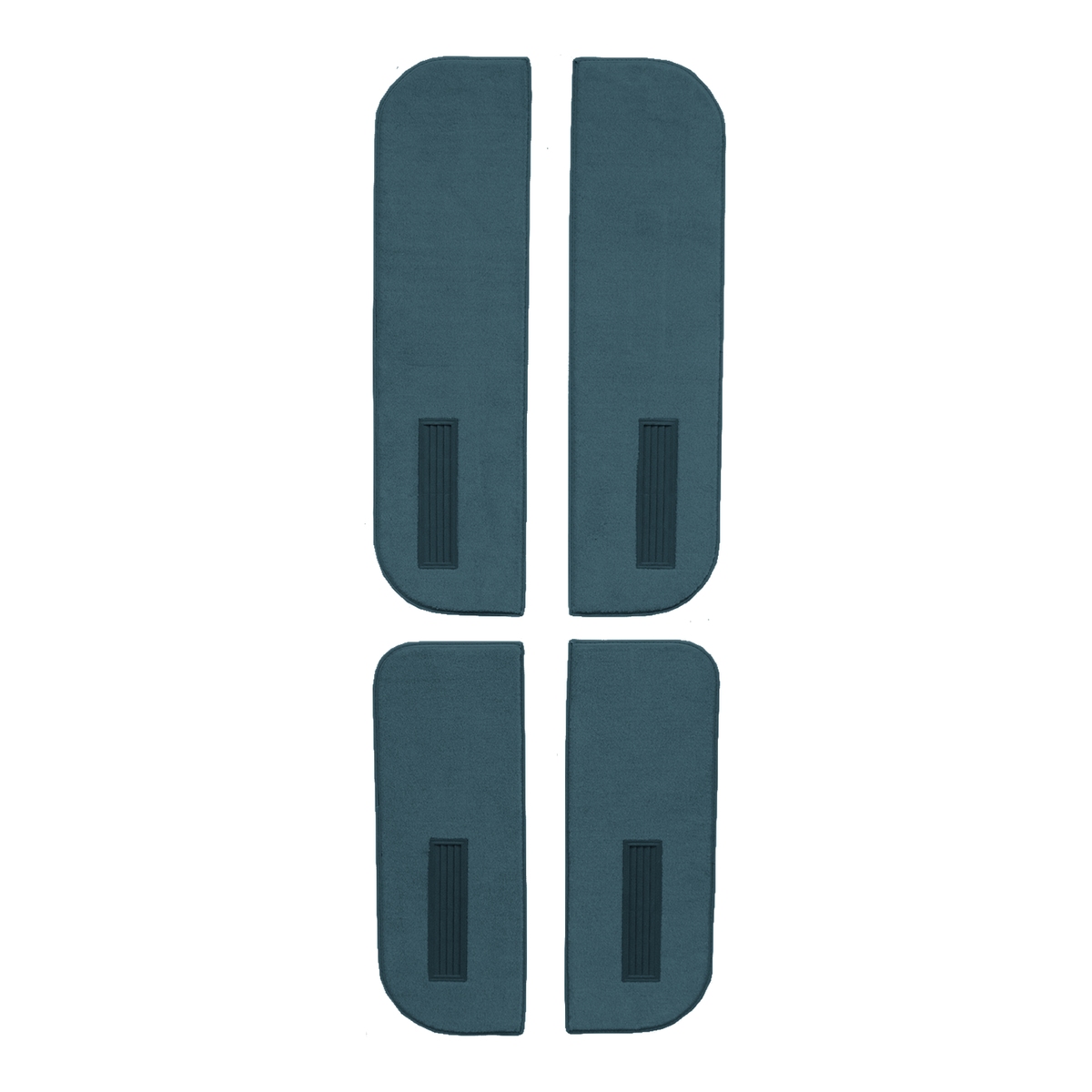 1987-1991 GMC V3500 Crew Cab Ins on Cardbd w/Vents Dr Panel Cutpile Replacement Carpet Kit - 4-Piece - product image