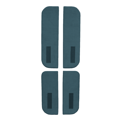1987-1991 GMC V3500 Crew Cab Ins on Cardbd w/Vents Dr Panel Cutpile Replacement Carpet Kit - 4-Piece - product image