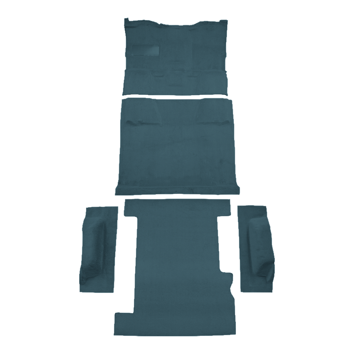 1989-1991 GMC R2500 Suburban 2WD Auto Complete Cutpile Molded Replacement Carpet Kit - 5-Piece - product image