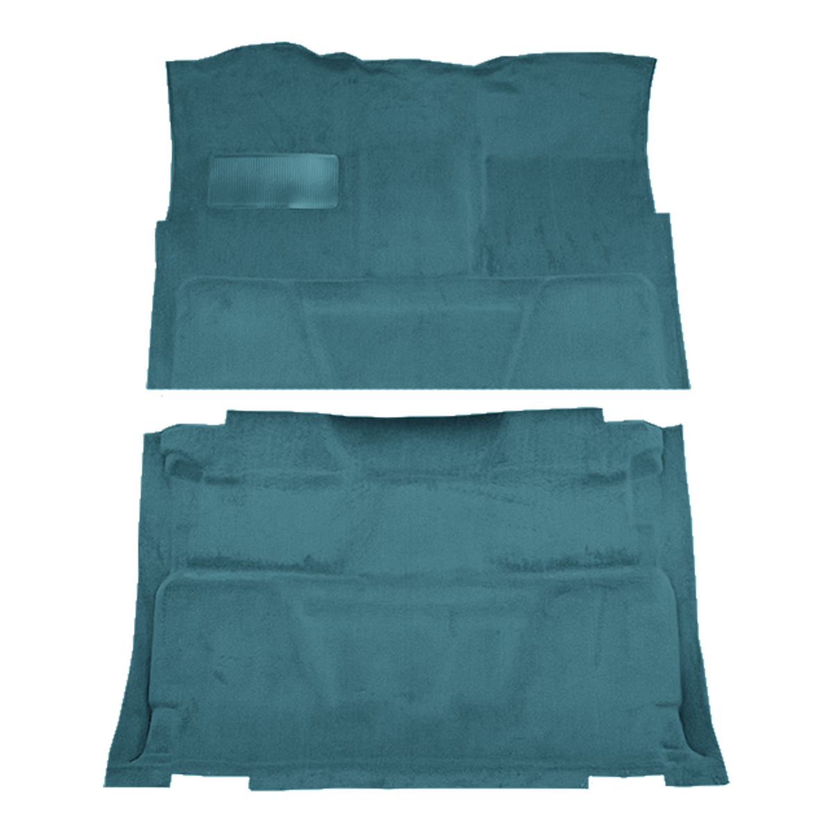 1975-1978 GMC C25 Crew Cab 2WD Auto/3spd Column Shift Cutpile Molded Replacement Carpet Kit - 2-Piece - product image