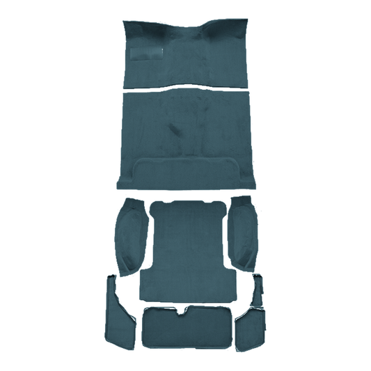 1984-1991 Jeep Grand Wagoneer Complete Cutpile Molded Replacement Carpet Kit - 9-Piece - product image
