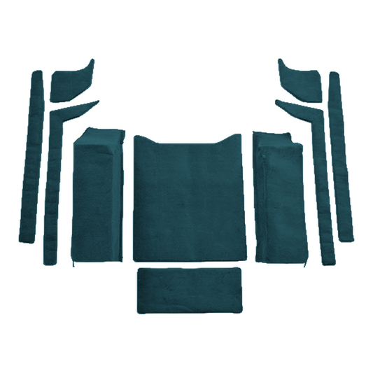 1976-1986 Jeep CJ7 Cargo Area Cutpile Molded Replacement Carpet Kit - 10-Piece - product image