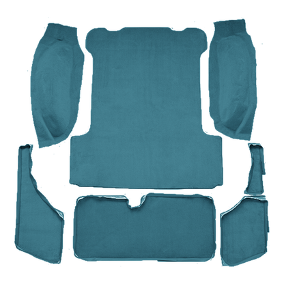 1963-1973 Jeep Wagoneer Cargo Area Loop Molded Replacement Carpet Kit - 7-Piece - product image