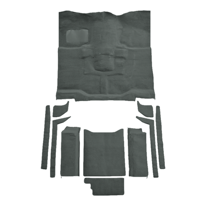 1987-1995 Jeep Wrangler w/o Rocker Panels Complete Cutpile Molded Replacement Carpet Kit - 11-Piece - product image