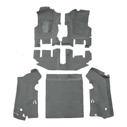 1997-2002 Jeep Wrangler Long Console w/o Rocker Panels Cutpile Replacement Carpet Kit - 6-Piece - product image