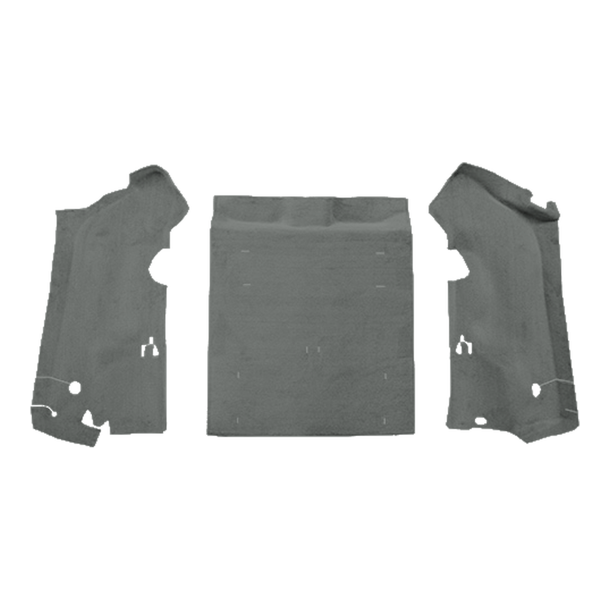1997-2002 Jeep Wrangler Cargo Area Cutpile Molded Replacement Carpet Kit - 3-Piece - product image