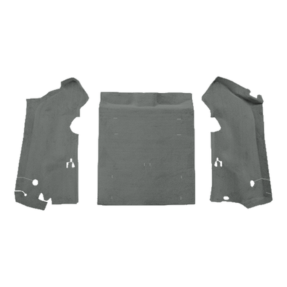 1997-2002 Jeep Wrangler Cargo Area Cutpile Molded Replacement Carpet Kit - 3-Piece - product image