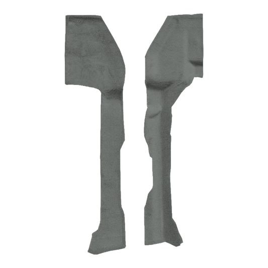 1997-2006 Jeep Wrangler Rocker Panels Cutpile Molded Replacement Carpet Kit - 2-Piece - product image