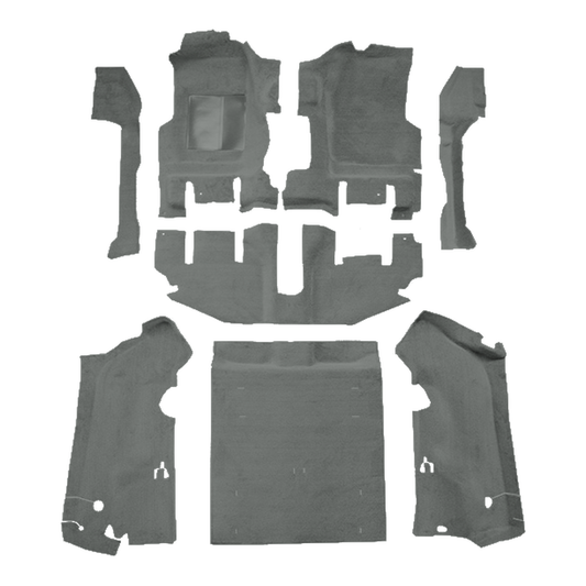 1997-2002 Jeep Wrangler Long Console w/ Cutpile Replacement Carpet Kit w/ Mass Backing - 8-Piece - product image