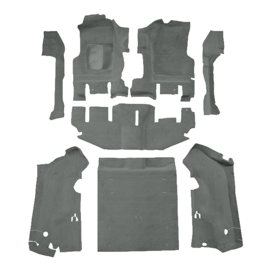 1997-2002 Jeep Wrangler Short Console w/ Cutpile Replacement Carpet Kit w/ Mass Backing - 8-Piece - product image