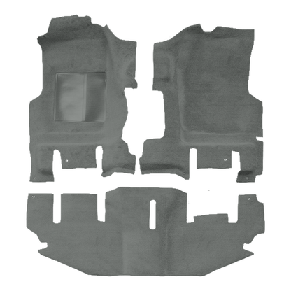 1997-2006 Jeep Wrangler Short Console Pass Area Cutpile Molded Replacement Carpet Kit - 3-Piece - product image