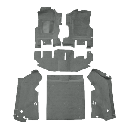 1997-2002 Jeep Wrangler Short Console w/o Rocker Panels Cutpile Replacement Carpet Kit - 6-Piece - product image