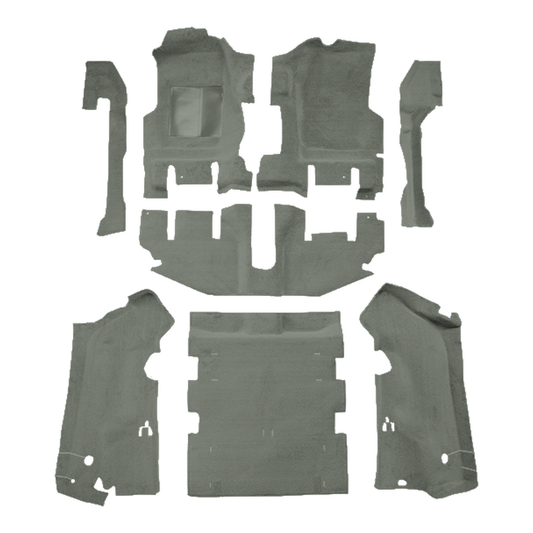 2003-2006 Jeep Wrangler Long Console w/ Cutpile Replacement Carpet Kit w/ Mass Backing - 8-Piece - product image