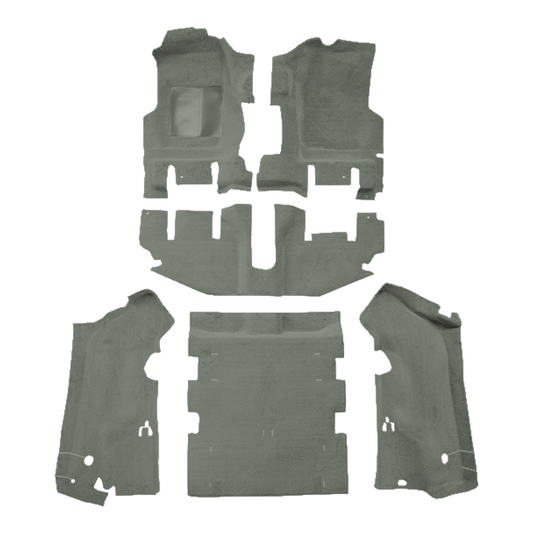 2003-2006 Jeep Wrangler Long Console w/o Rocker Panels Cutpile Replacement Carpet Kit - 6-Piece - product image