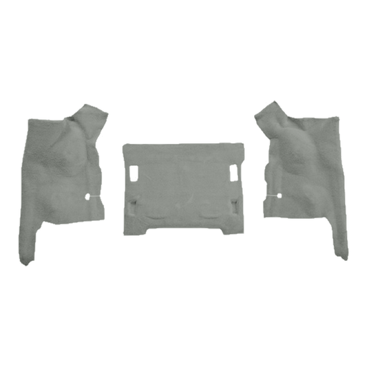 2011-2018 Jeep Wrangler 2DR Cargo Area Cutpile Molded Replacement Carpet Kit - 3-Piece - product image