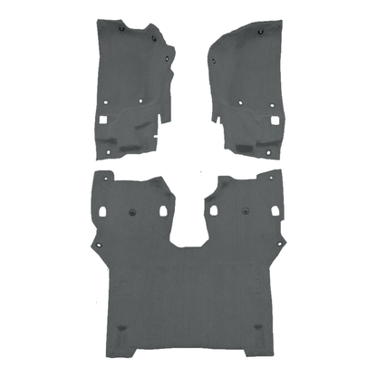 2018-2021 Jeep Wrangler JL Pass Area 2DR Cutpile Molded Replacement Carpet Kit - 3-Piece - product image