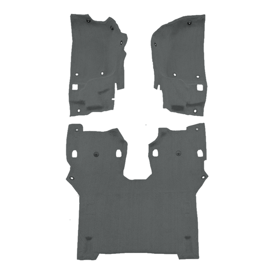 2018-2021 Jeep Wrangler JL Pass Area 2DR Cutpile Molded Replacement Carpet Kit - 3-Piece - product image