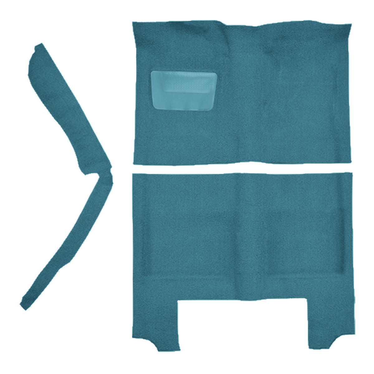 1964-1966 Plymouth Barracuda Auto w/ Console Strip Pass Area Loop Replacement Carpet Kit - 3-Piece - product image