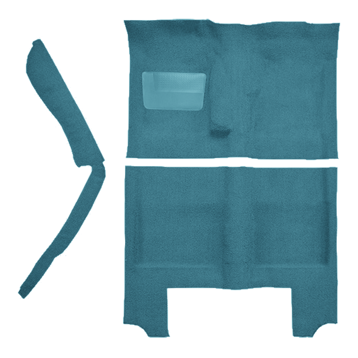 1964-1966 Plymouth Barracuda 4spd w/ Console Strip Pass Area Loop Replacement Carpet Kit - 3-Piece - product image