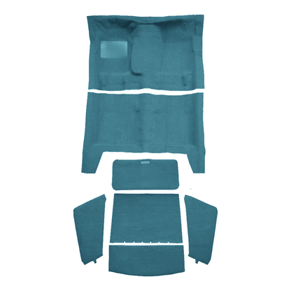 1967-1969 Plymouth Barracuda FB 4spd Complete w/o Console Strip Loop Replacement Carpet Kit - 7-Piece - product image