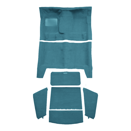 1967-1969 Plymouth Barracuda FB 4spd Complete w/o Console Strip Loop Replacement Carpet Kit - 7-Piece - product image