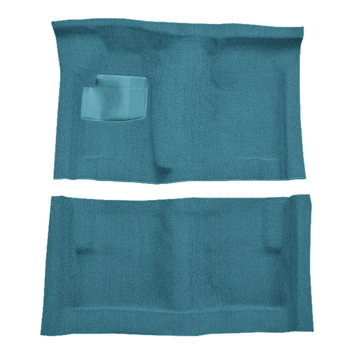 1971-1973 Plymouth Road Runner 4spd Bucket Seat w/ Console Loop Replacement Carpet Kit - 2-Piece - product image