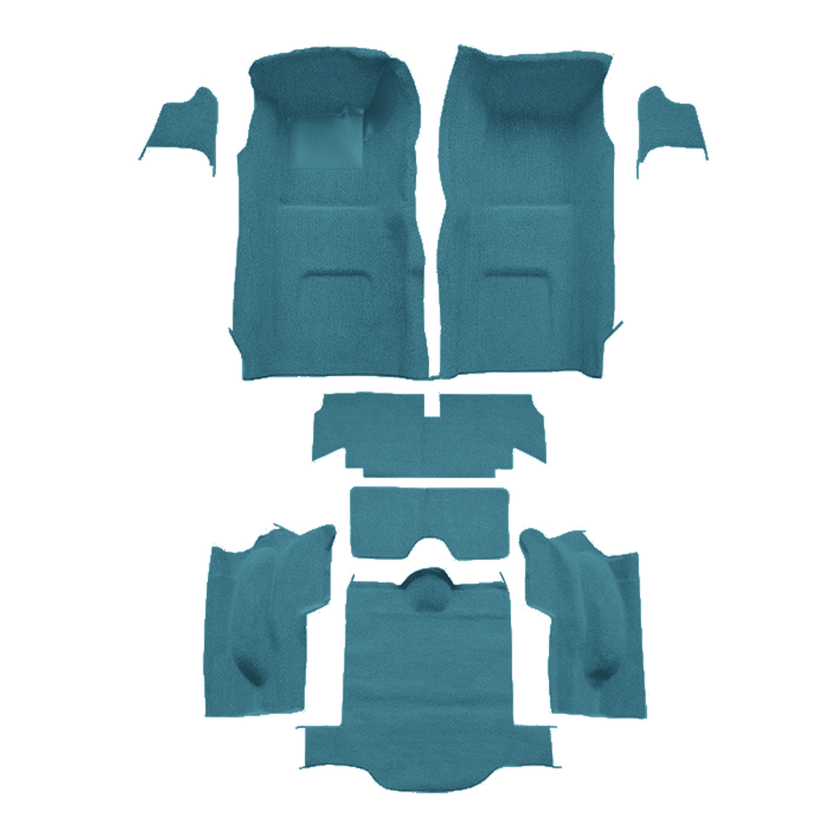 1967 Chevrolet Corvette Coupe Complete No Pad Loop Molded Replacement Carpet Kit - 9-Piece - product image