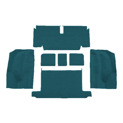 1971-1972 Chevrolet Corvette Roadster Rear with Pad Loop Molded Replacement Carpet Kit - 7-Piece - product image