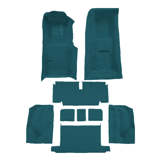 1971-1972 Chevy Corvette Roadster 4spd Complete w/ Pad Loop Molded Replacement Carpet Kit - 9-Piece - product image